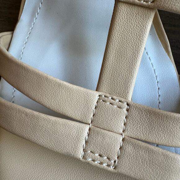 Franco Sarto Women's Laina Beige Strappy Sandals Size 6 Block Heel Ankle Strap - Picture 14 of 16